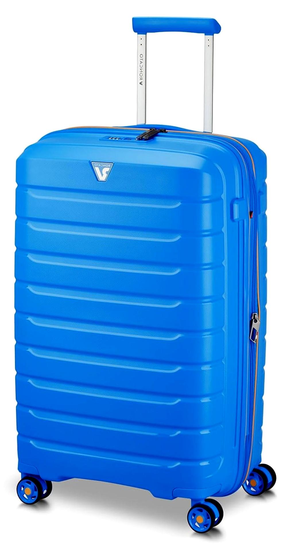 B-Flying Mittelgroßer Koffer 68 cm Erweiterbar - Hellblau