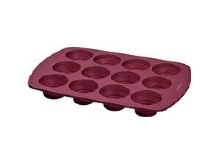 COOX Moule à muffins en silicone (rouge)