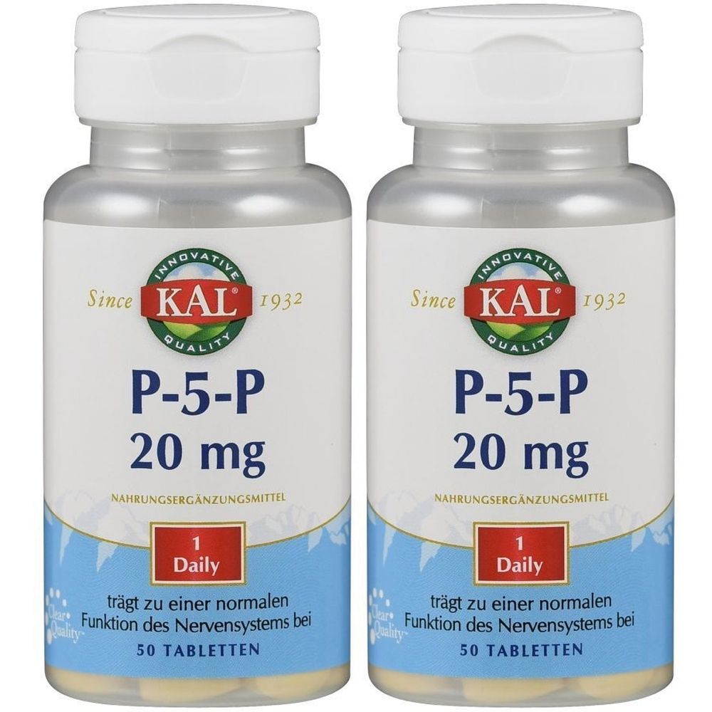 P-5-P 20 mg Pyridoxal-5-Phosphat KAL Tabletten 2x 2x50 St