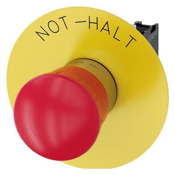 Siemens Emergency stoppushbutton, red (3SU1150-1HB20-1CH0)
