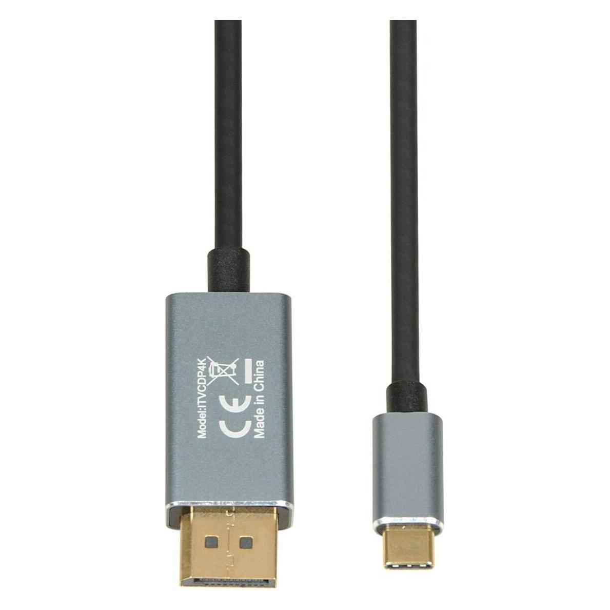 iBox Kabel USB-C DisplayPort ITVCDP4K (1.80 m) (ITVCDP4K)