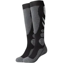 2er Pack camano Outdoor Kniestrümpfe 0005 - black 35-38