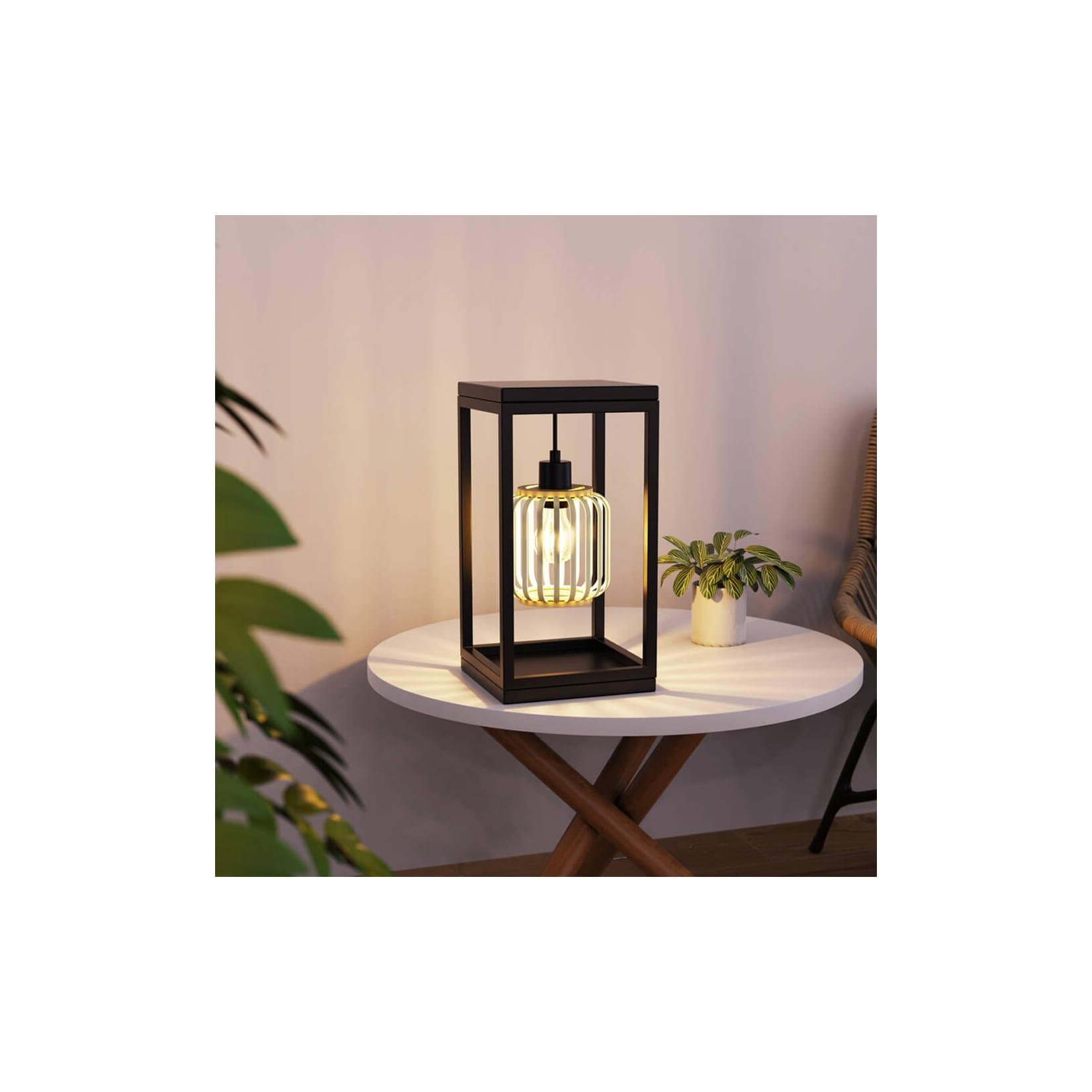 HOME DELUXE Tischlampe ZITA - Schwarz