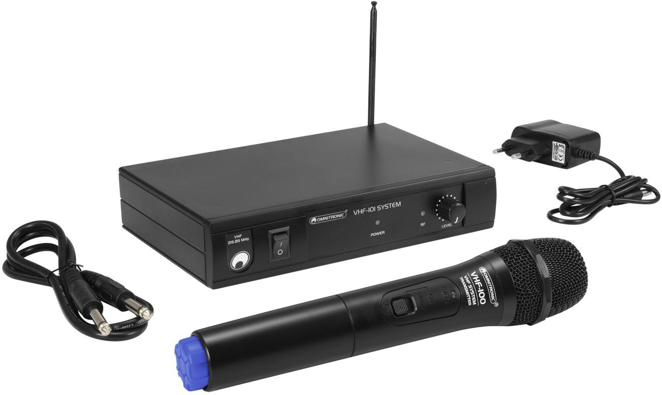 OMNITRONIC VHF-101 Système de micro sans fil 201.60MHz - Systèmes d’émetteurs portatifs