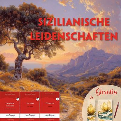 Sizilianische Leidenschaften (3 Bücher + Audio-Online + exklusive Extras) - Frank-Lesemethode, Set von Giovanni Verga, EasyOriginal Verlag,