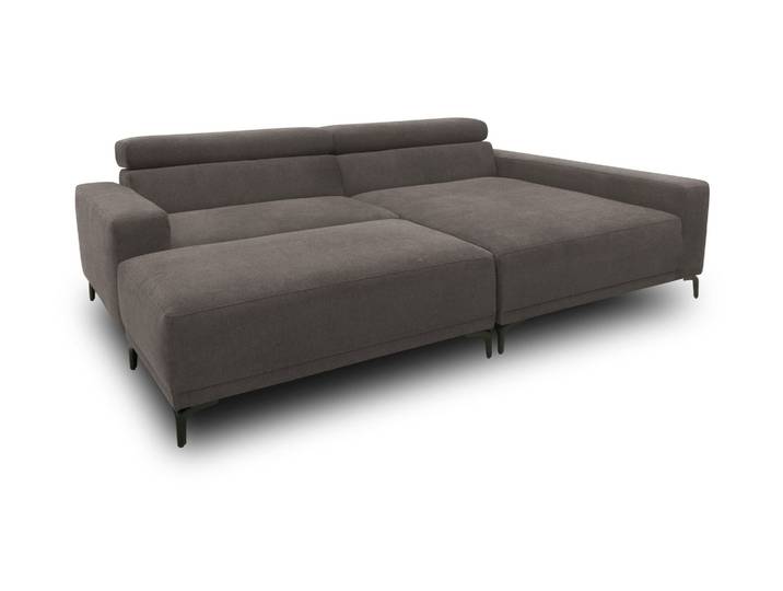Domo Eck-Schlafsofa »Malmö« mit Hocker - 248x172x72cm - schwarz -