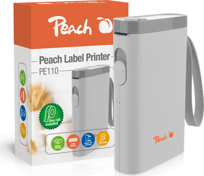 PEACH PE110 wiederaufladbar, weiß
