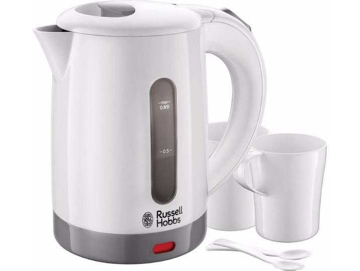 Russell Hobbs 23840-70 Travel - Reiswaterkoker - Geschikt Op De Camping - Wit