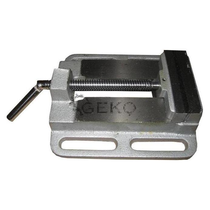 GEKO G01040 Schraubstock aus Gusseisen, 60 mm, silberfarben (65 mm) (01040)