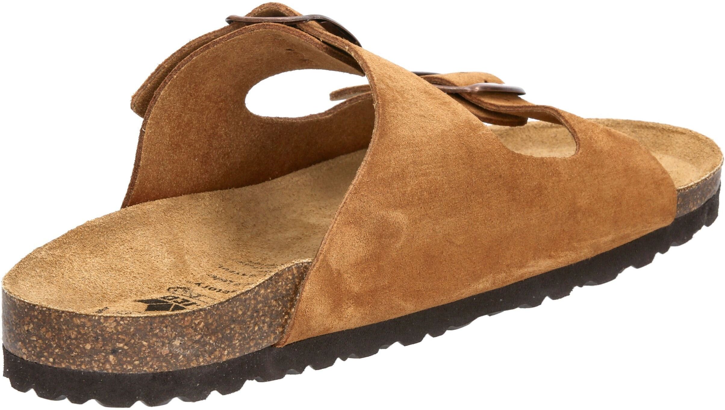 Pantolette LICO "Pantolette Alvaro", Herren, Gr. 41, braun, Leder, Schuhe Pantolette braun 41