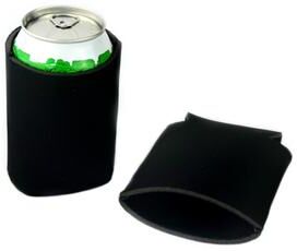 Uplifted Trends Solid Color Can Cooler Sleeve For Beer Soda And Outdoor Drinks black