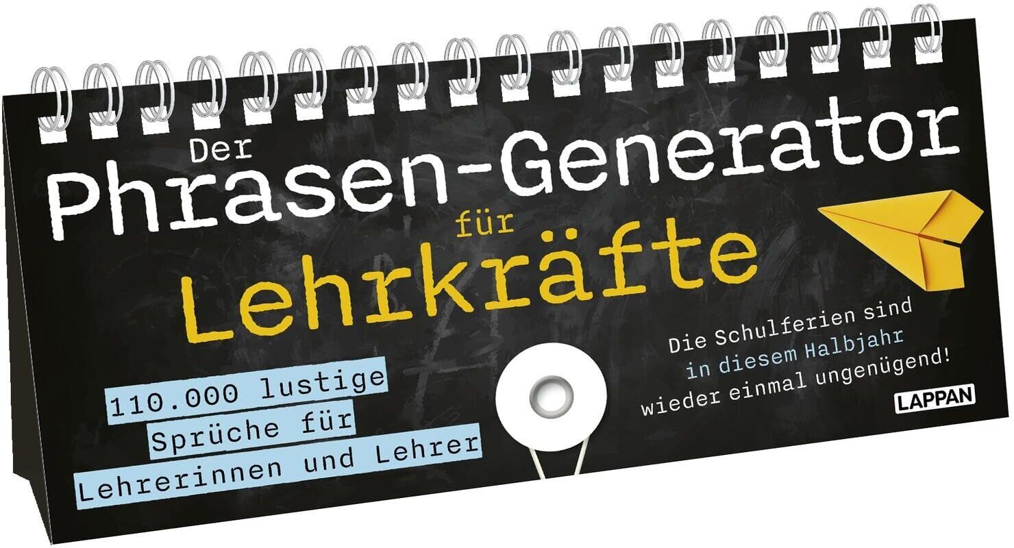 Lappan Verlag - Der Phrasen-Generator für Lehrkräfte - Preis vom 12.10.2026 11:37:12 h