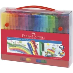 Faber-Castell Connector Faserschreiber  -   Mittel Farbig sortiert 1555 60 Stück