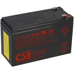 CSB GP1272 AGM Bleiakku 12V 7,2Ah T2 / Faston 6,3 mm