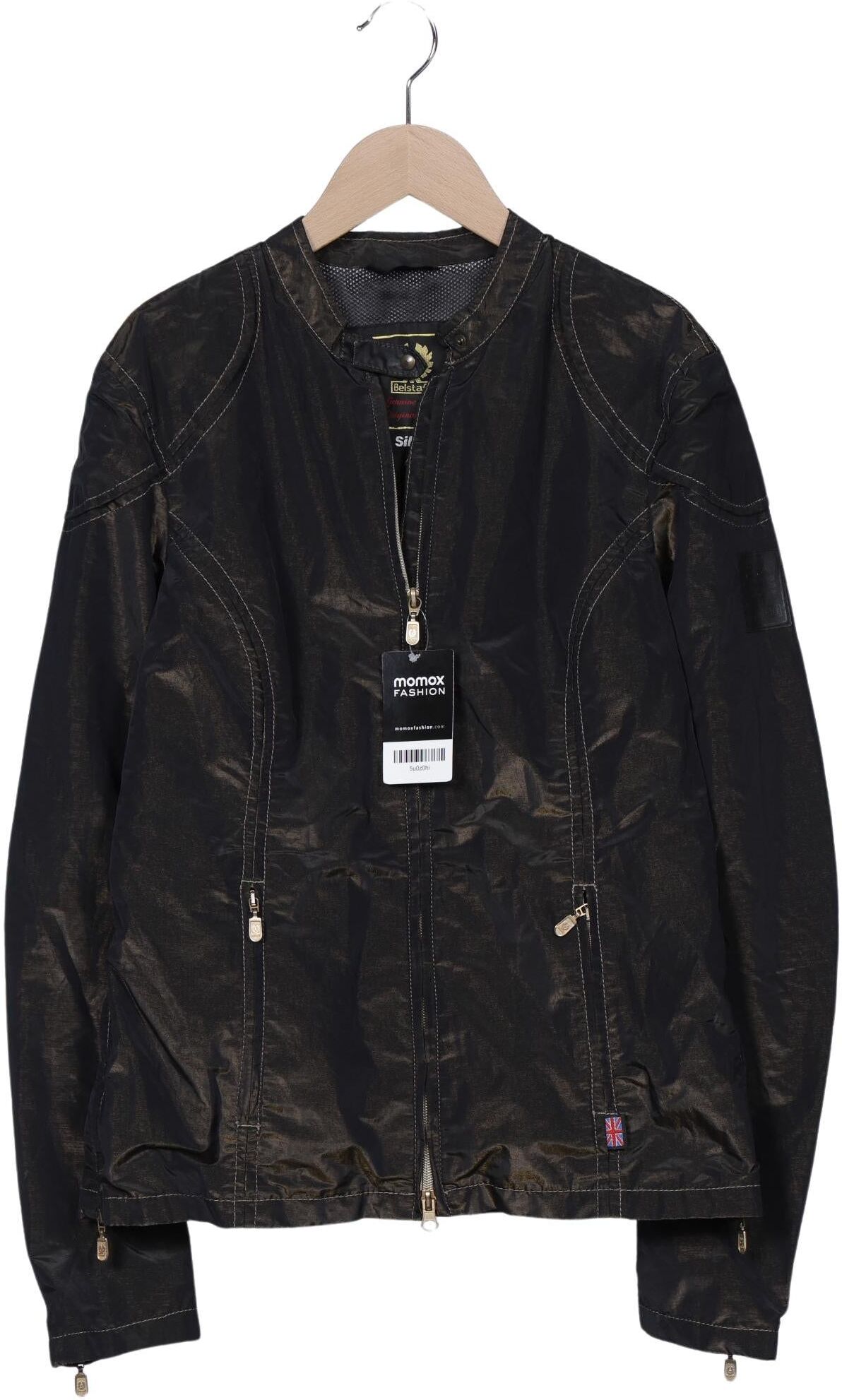 Belstaff Damen Jacke, Schwarz, Gr. EU 40 (IT 46), Synthetik - Second Hand
