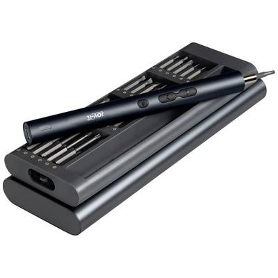 Joy-it WE-0002 Werkzeugset Schraubendreher, Akku-Multi-Tool magnetisch, im Koffer 62teilig