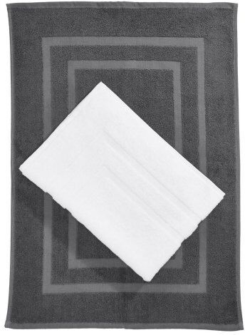 Tiber Tappetino Bagno 50x70cm Cotone Hotel Lavabile 95°C Personalizzate o neutre SG