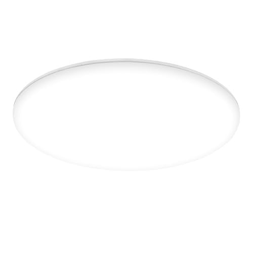 Briloner LED plafondlamp voor badkamer en keuken, wit, B: 35 cm, D: 35 cm, H: 5,5 cm
