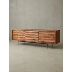 Lowboard Massivholz Landhausstil 147x50x38 cm mit 3 Türen
