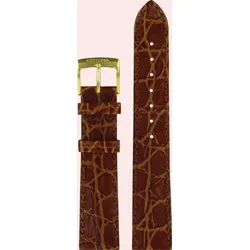 Certina - Leder Ysora Lederband Braun 18/16mm C600007041 - alligator-prägung,braun,kalb