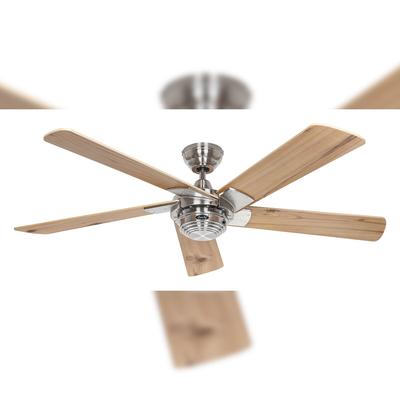 Casafan Deckenventilator Rotary Chrom Kiefer mit Fernbedienung 132