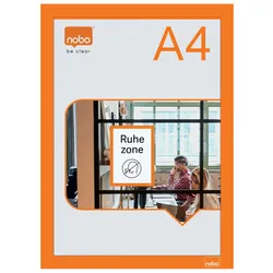 nobo Magnetrahmen selbstklebend A4 orange