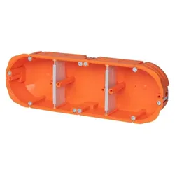 F-tronic Hohlwanddose oval Kunststoff IP30 oval HW30F Ausbrechöffnung