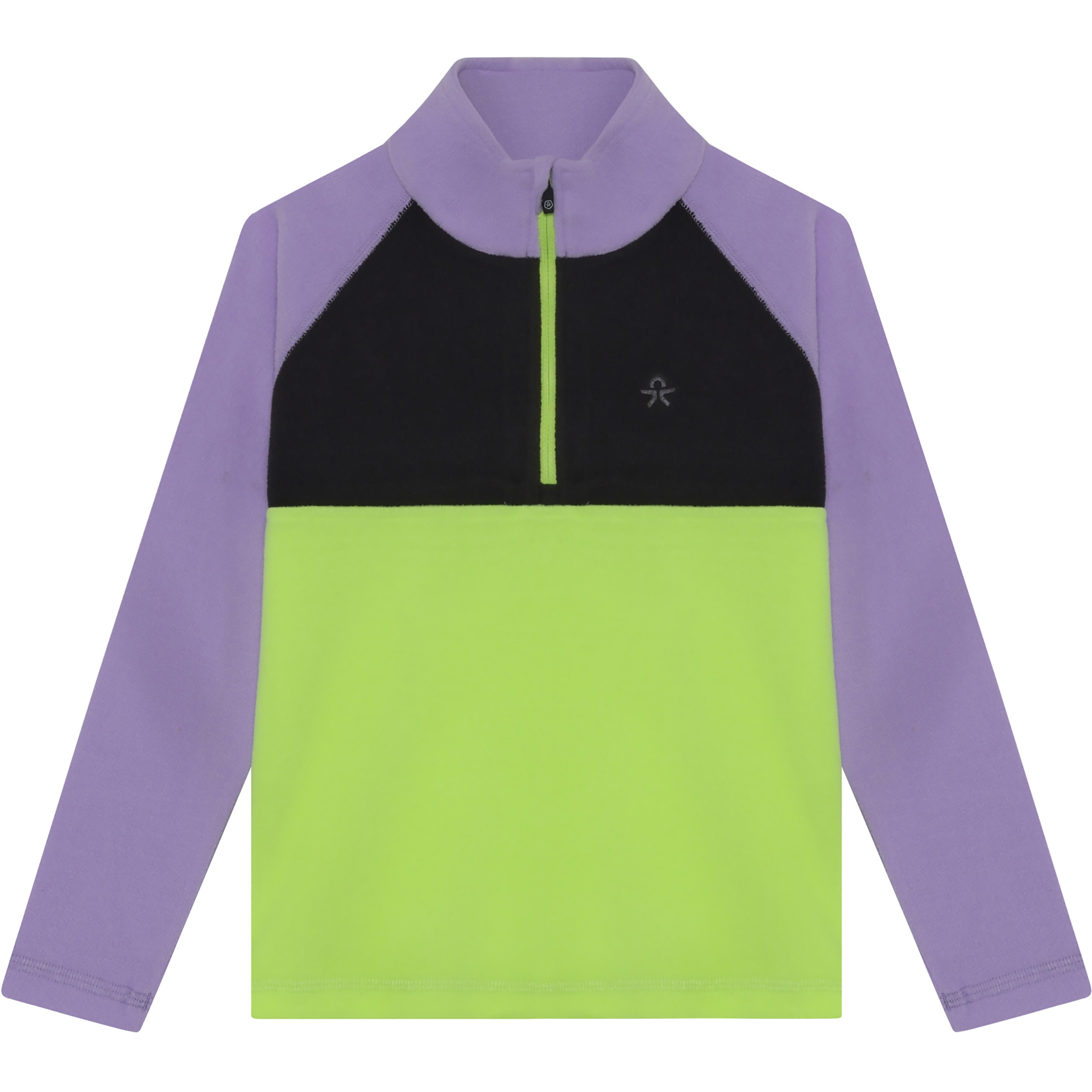 Color Kids Fleece Colorblock Kinder Fleecejacke mehrfarbig Größe 128 Trekking Elastisch