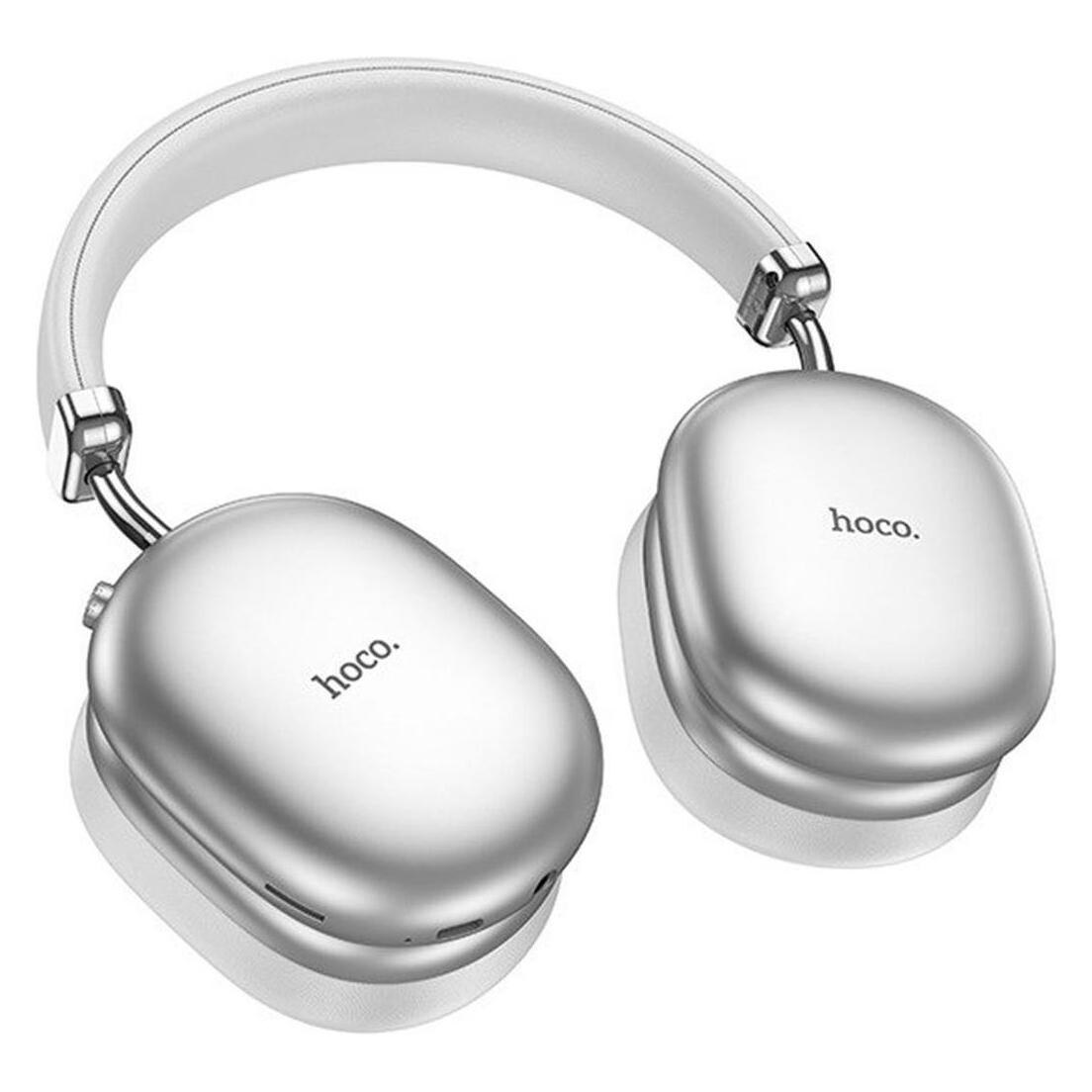 Hoco W35 Max Auspicious Headset ANC In-Ear Wireless Bluetooth Silber (ANC, 90 h, Kabellos) (W35ANC silver)