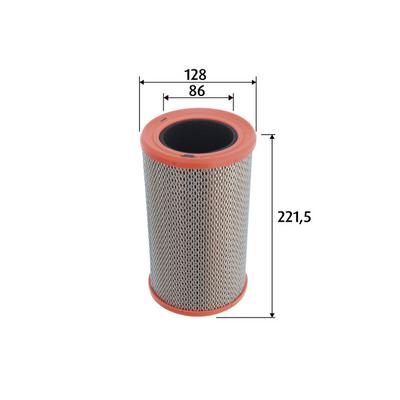 VALEO Luftfilter 585755 Filtereinsatz 220mm für RENAULT