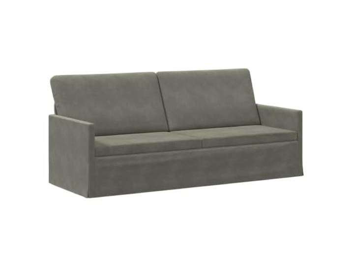 vidaXL 3-Sitzer Sofa Hellgrau 190 x 81 x 82 cm Cordstoff Bietet dauerhafte Unterstützung und Zuverlässigkeit. Schaumkissen sorgen für überlegenen Komfort