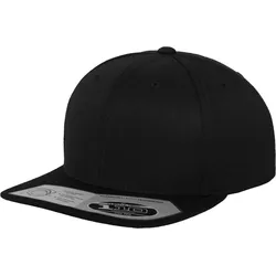 FLEXFIT Unisex 6-Panel Fitted Snapback Kappe Flache Cap 110 black one size