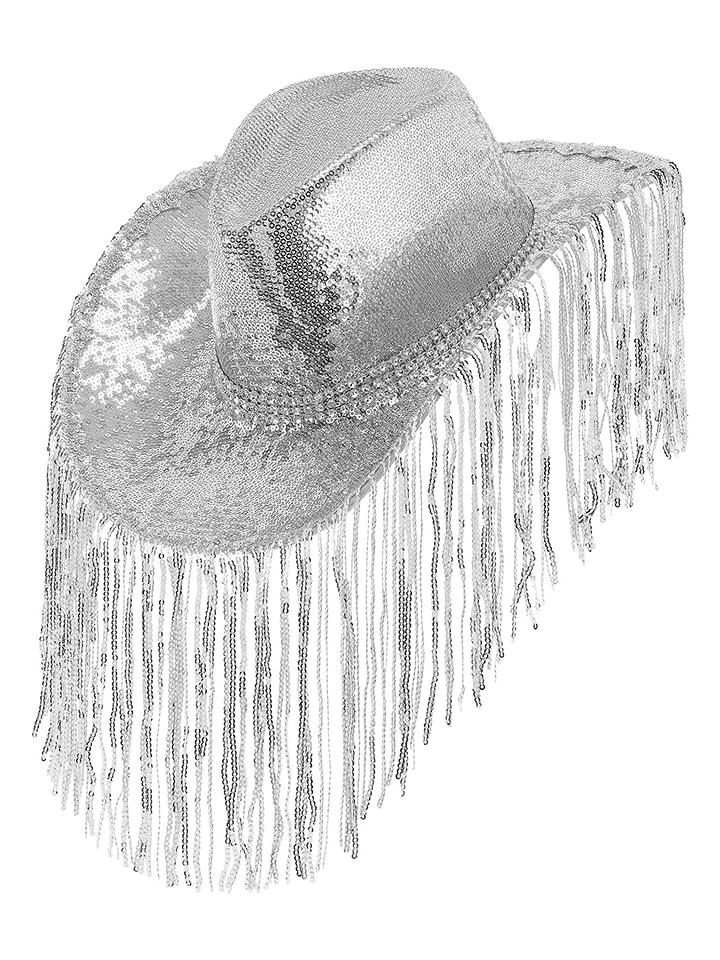 Carnival Party Hut "Cowboy" in Silber - onesize