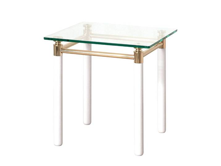 Beistelltisch Moselle IV 42 x 44 x 42cm Gold/Weiß