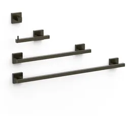 Tres Set bestehend aus 2 Handtuchhaltern + 1 Papierhalter ohne Deckel + 1 Haken , 09598101KMB 09598101KMB