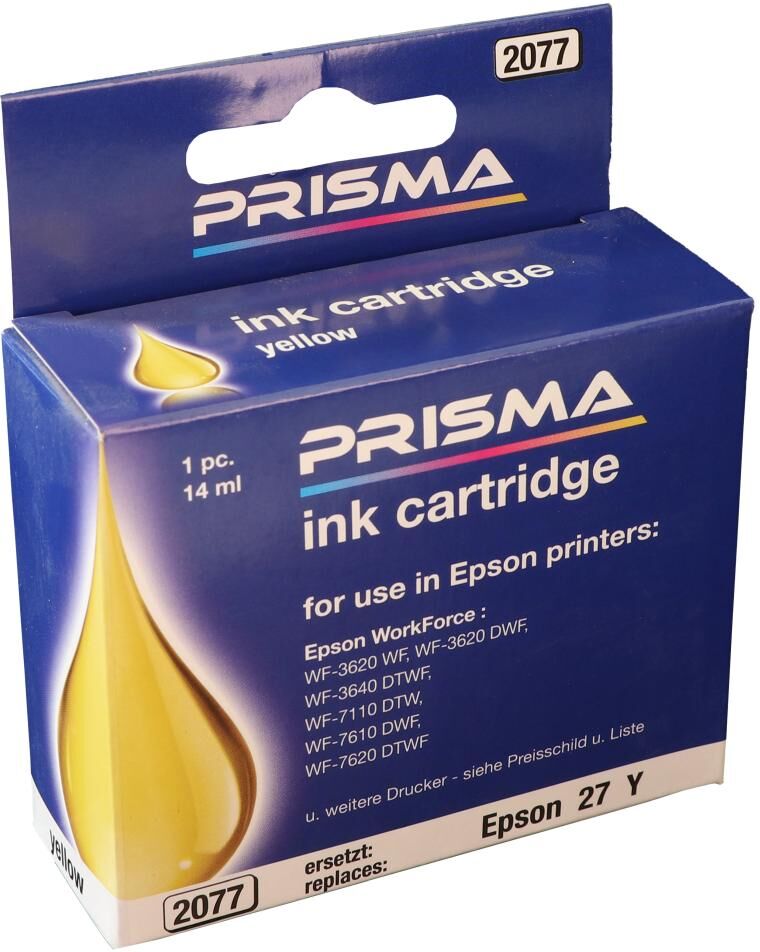 PRISMA 2077 Druckerpatrone für Epson Tintenstrahldrucker, yellow, 14 ml