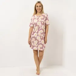 LITTLE ROSE Big Shirt, 1/2-Arm Mikrofaser Spitzendetails Seitenschlitze