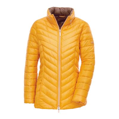 Steppjacke GOLDNER "Kurzgröße Leichte Steppjacke in knitterarmer Ware", Damen, Gr. 19, orange (safran), Obermaterial: 100% Polyamid PA., normal, Sonstiges, Jacken Steppjacke, Leichte Wattierung mit Diagonalstepp