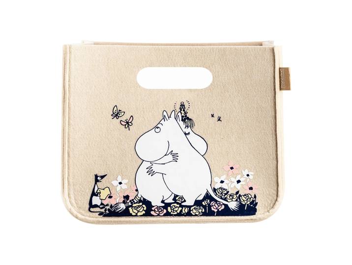 Muurla Panier de rangement Mumin Hug 26x26 cm Beige