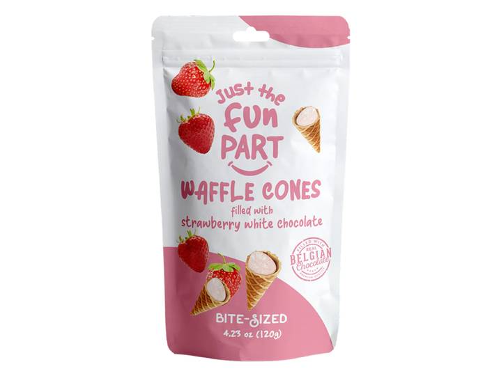 JUST THE FUN PART Fraise et chocolat blanc 120 g