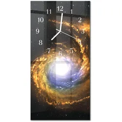 WANDUHR aus Glas 30x60 cm - Kosmos