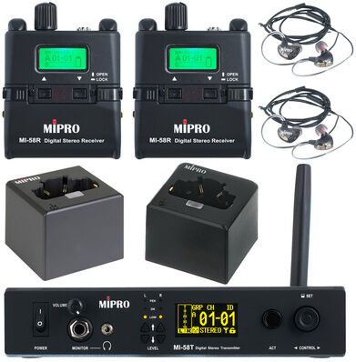Mipro MI-58 Twin Set Noir