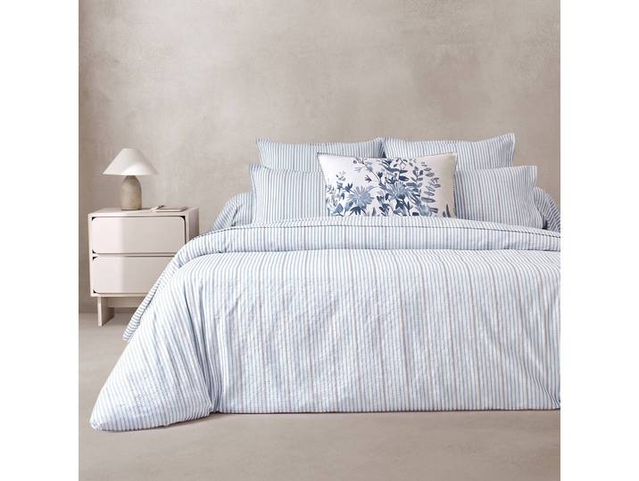 Linge de lit rayé en seersucker - Blancheporte