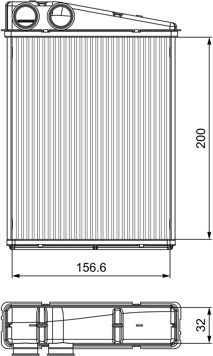Wärmetauscher, Innenraumheizung VALEO 811542