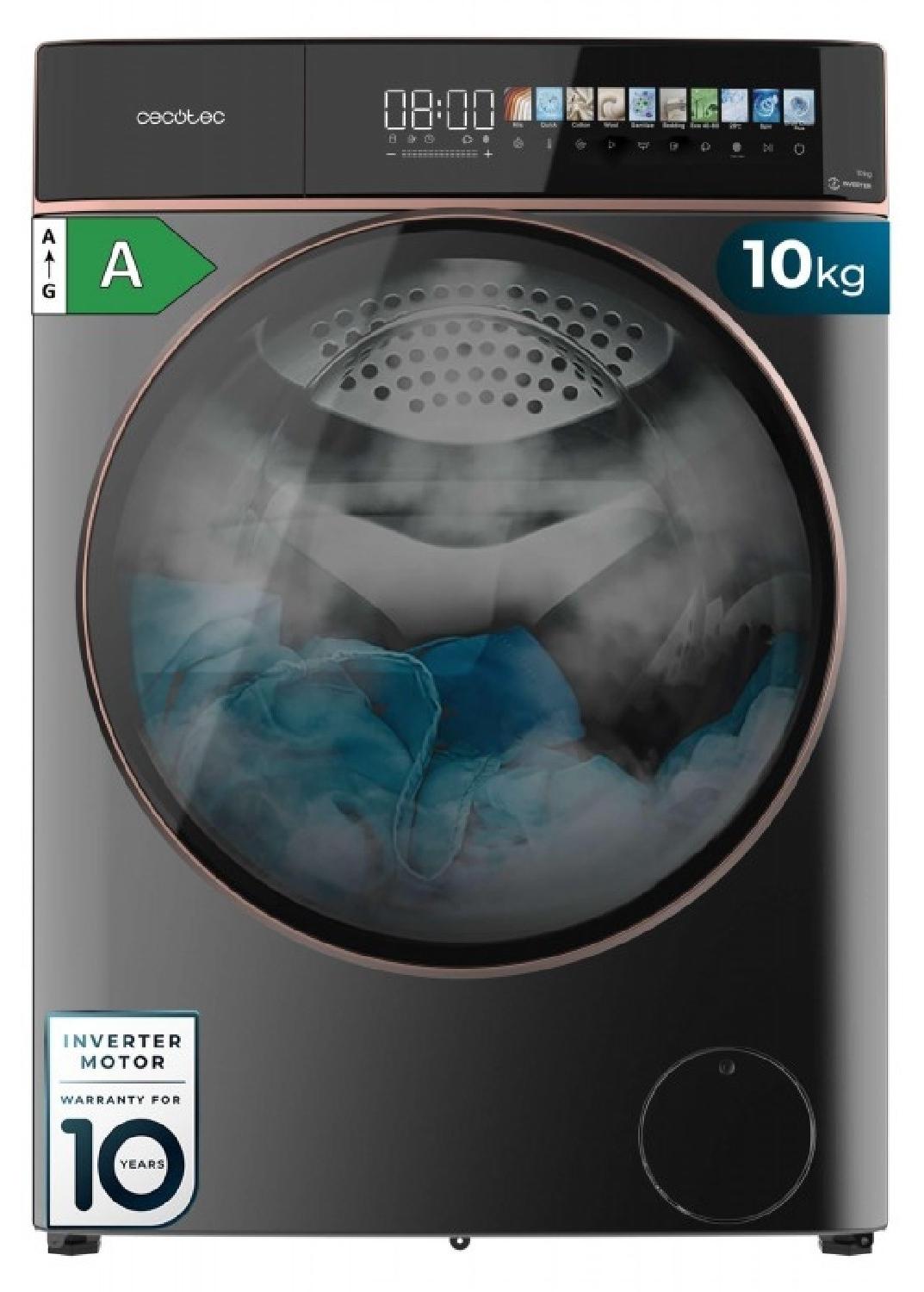 Cecotec Bolero DressCode 10900, Frontlader, 10 kg, C, 76 dB, 1400 RPM, A