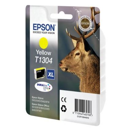 Inkadoo Epson C13T13044020T1304 Tintenpatrone gelb XL Radio Frequency 855 Seiten 101 ml Gelb (Y) (C13T13044020)