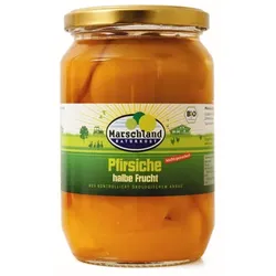 Marschland Pfirsiche, halbe Früchte bio 680g