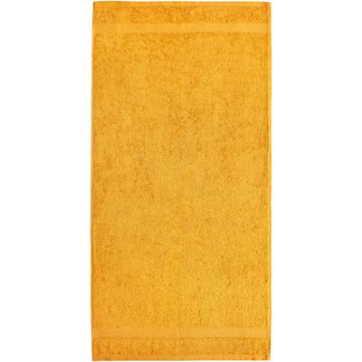 Handtuch DYCKHOFF "Planet", orange (mango), B:50cm L:100cm, Walkfrottier, Obermaterial: 100% Baumwolle, Handtücher