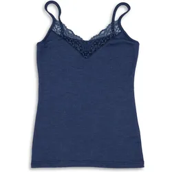 Engel, Damen, Funktionsunterhose, Women's Top mit Spitze (S), Blau, S