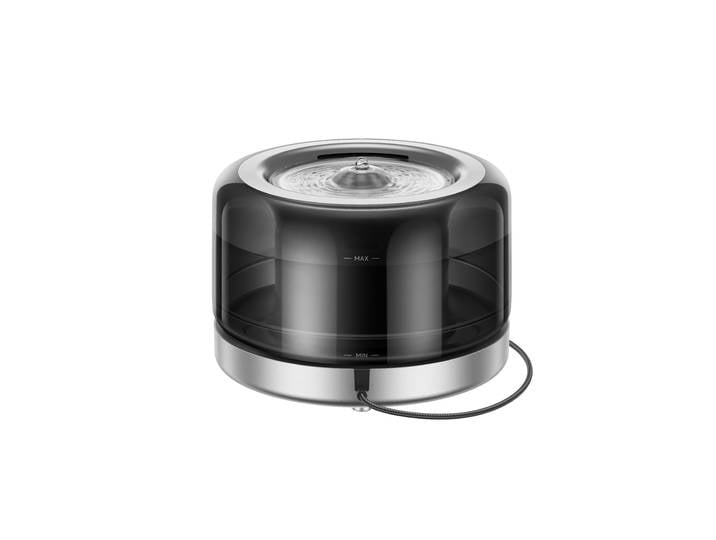 Trinkbrunnen MOVA WF20 Pro , schwarz, B:22,3cm H:15,5cm T:22,3cm, Edelstahl, Kunststoff, Haustiertränken, Trinkbrunnen